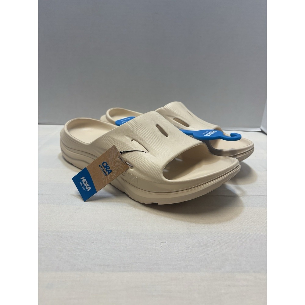 NEW Hoka Ora Recovery Slide 3 Sandal Vanilla Tan Mens 11 / Womens 13 1135061-VLV